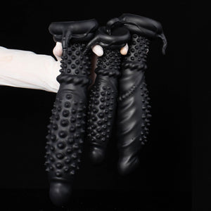 Devil 's Tentacle Dildo Liquid Silicone Anal Plug with Powerful Suction Cup G-Spot Stimulation Soft Monster Dildo Anal Plug Sex