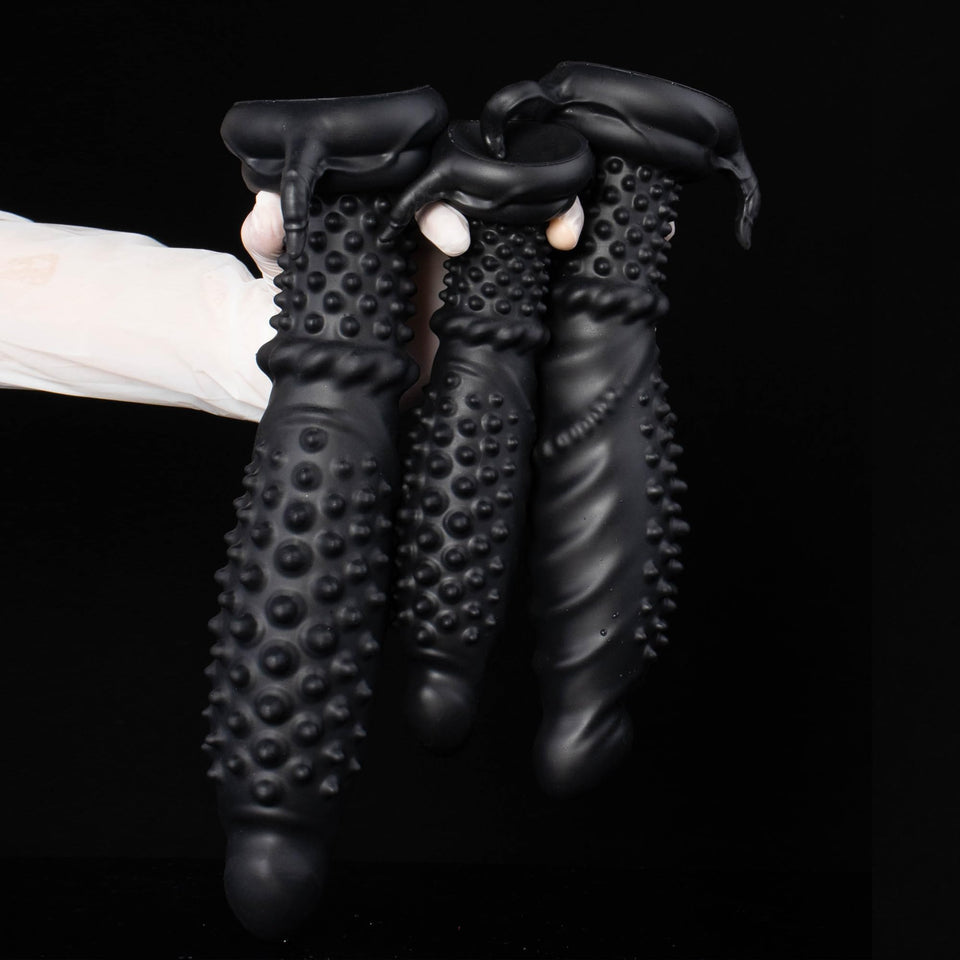Devil 's Tentacle Dildo Liquid Silicone Anal Plug with Powerful Suction Cup G-Spot Stimulation Soft Monster Dildo Anal Plug Sex