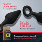 Forto F-10: Sili Plug W/Pull Ring Sm Bk