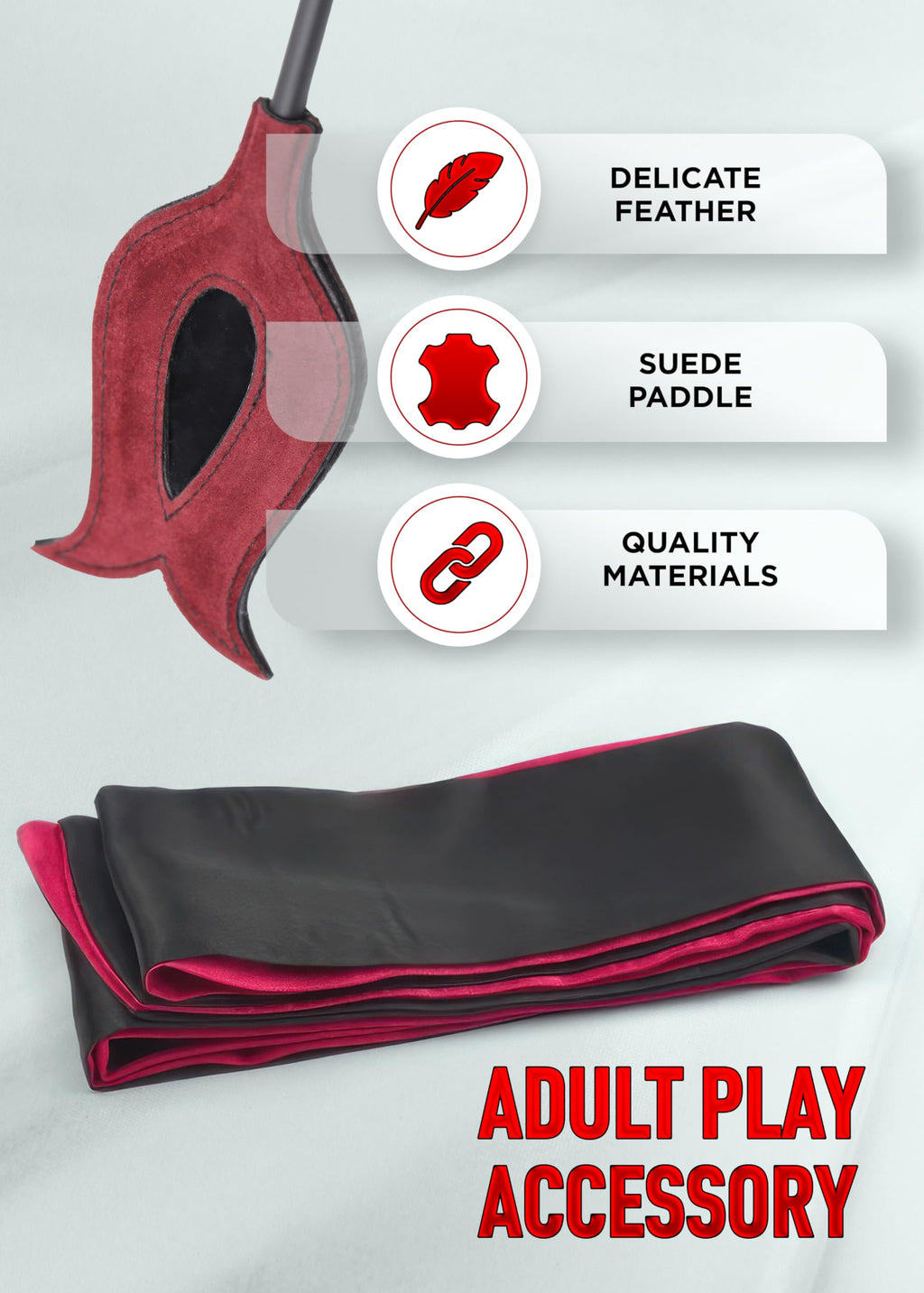 Sex Feather Tickler for Adult Sex Play Spanking Ticklers Adults Bedroom Feather Whips Blindfold BDSM Kit Fetish Toys Set