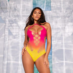Seamless Ombre Halter Bodysuit.