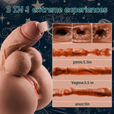 HSOUELA 15lb Shemale Sex Doll Trans Sex Toy Dildo Pussy, 3 in 1 Male Masturbator Sex Doll with Penis Penetrable Big Dildo Torso