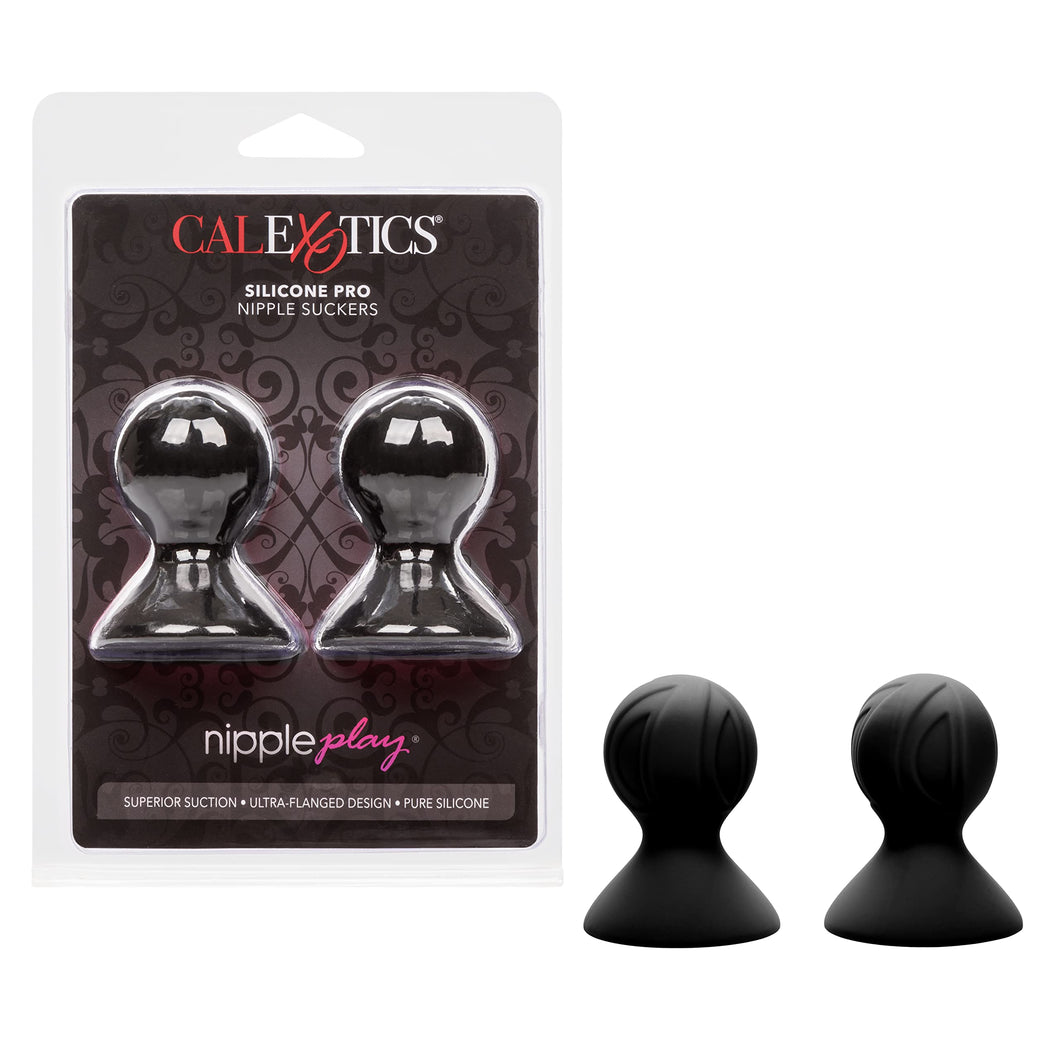 CalExotics Novelties Nipple Play Silicone Pro Nipple Suckers - Black