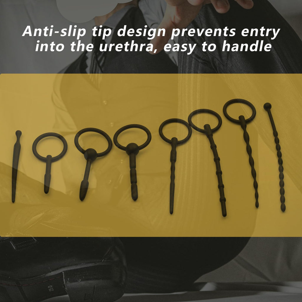 Sex Toys - catheters & Sounds 8 Pcs Penis Plug Set Male Silicone Dilator Urethal Rod Urethral Obstruction Cock Expansion Plugs M