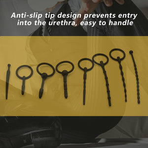 Sex Toys - catheters & Sounds 8 Pcs Penis Plug Set Male Silicone Dilator Urethal Rod Urethral Obstruction Cock Expansion Plugs M