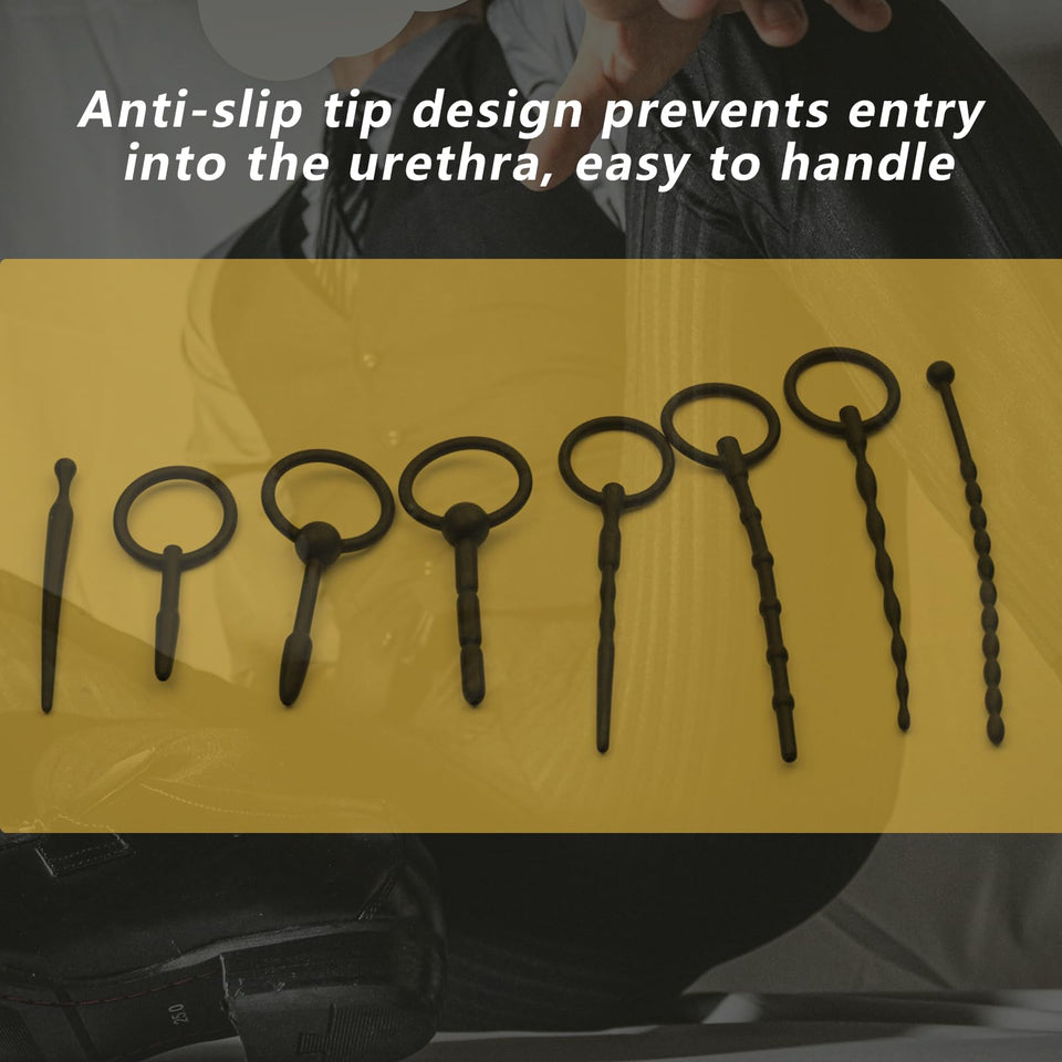 Sex Toys - catheters & Sounds 8 Pcs Penis Plug Set Male Silicone Dilator Urethal Rod Urethral Obstruction Cock Expansion Plugs M