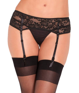 Luxury Lace Garter - Small/Medium - Black