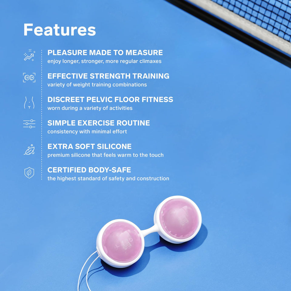 Lelo Beads Kegel Balls For Women Of All Ages - Premium Silicone Exercise Weighted Balls With String (Mini)