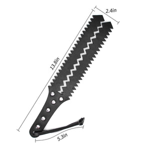 Fetish Leather Spanking Paddles 3 Layers Jagged Bondage Slapping Paddle BDSM Flirting Toys for Couple Sex Factory