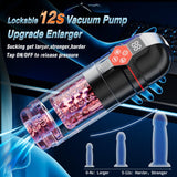 Mrgras Male Masturbator Penis Pump - Male Sex Toys for Men with Upgrade 12 S Vacuum Pump & 7 Thrusting Rotating Vibrating Suckin