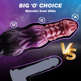 7.87 '' Alien Dildo Monster Animal Dildo Fantasy Wolf Dildo with Strong Suction Cup, Fat Dildo Strap on Compatible Women Sex Toy