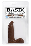 Basix Rubber Works 5-Inch Dong, Brown