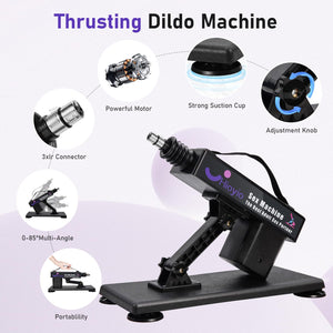 Sex Macine Automatic Thrusting Dildo Machine for Men with 7 Adult Realistic Dildo Attachments for Women Fucking Sex Toys for Cou