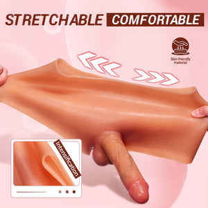Strap on Dildo Sex Toys - Strap On Harness High Elastic Silicone Wearable Dildos Panties with 7.3 ' ' Solid Penis, Realistic Dil