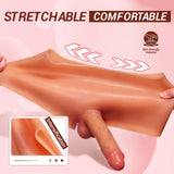 Strap on Dildo Sex Toys - Strap On Harness High Elastic Silicone Wearable Dildos Panties with 7.3 ' ' Solid Penis, Realistic Dil