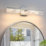 Aijiasi Brushed Nickel Vanity Light For Bathroom - 24 Inch Bathroom Lighting Fixtures Over Mirror 18W 3000K Led Vanity Lights Ba