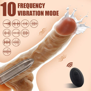 Strap On Vibrating Dildo Harness for Pegging,Realistic Anal Dildos with Remote Control & Bullet Vibrator,Wearable Penis G Spot S