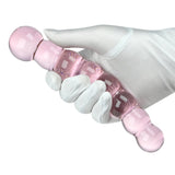 Glass Anal Beads Butt Plug Pink Curved Shaped Anal Stretcher Crystal G Spot Dildo Prostate Massager Anus Dilator Vaginal Stimula