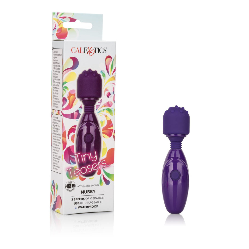 Calexotics Tiny Teasers Nubby - Waterproof Bullet Vibrator With Removable Tip - Adult Toys For Couples - Pocket Vibrator With Nu