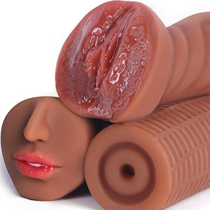 Sex Toy Male Masturbator Pocket Pussies, Male Sex Toys for Men Sex Doll Stroker, Men Sex Toys Penis Training Set 3PCS Large Real