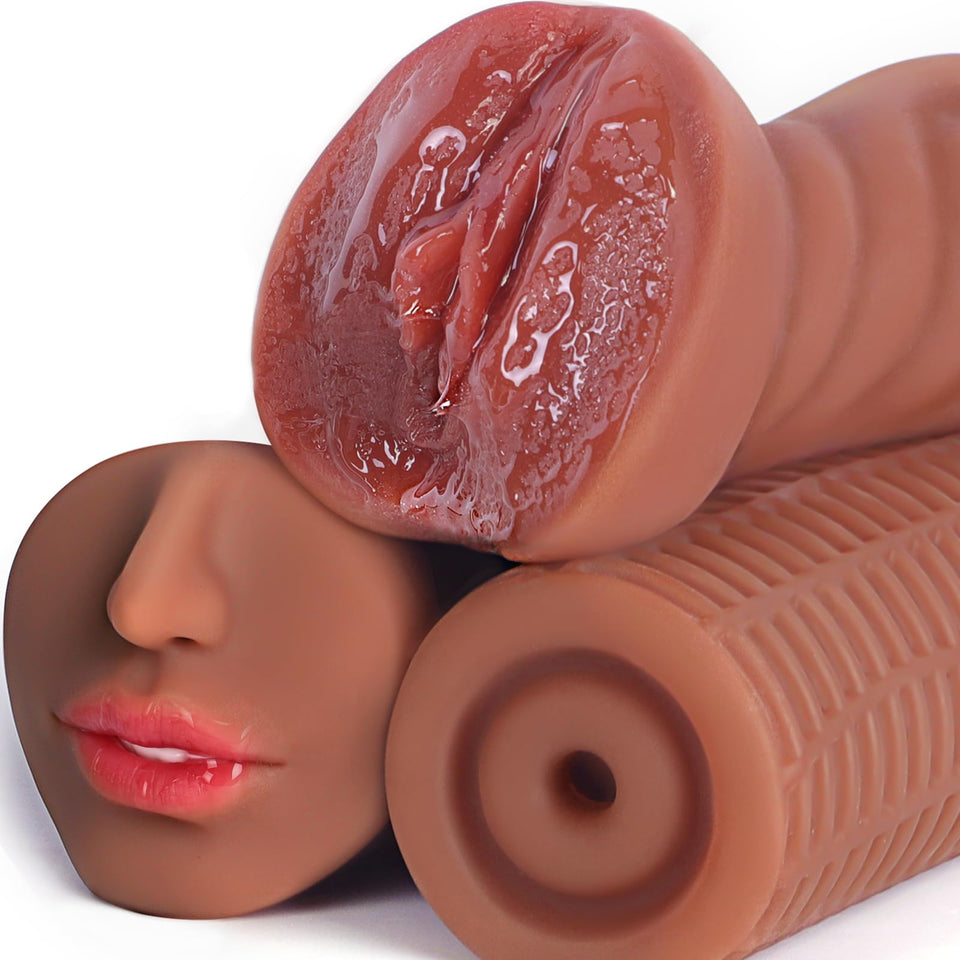 Sex Toy Male Masturbator Pocket Pussies, Male Sex Toys for Men Sex Doll Stroker, Men Sex Toys Penis Training Set 3PCS Large Real