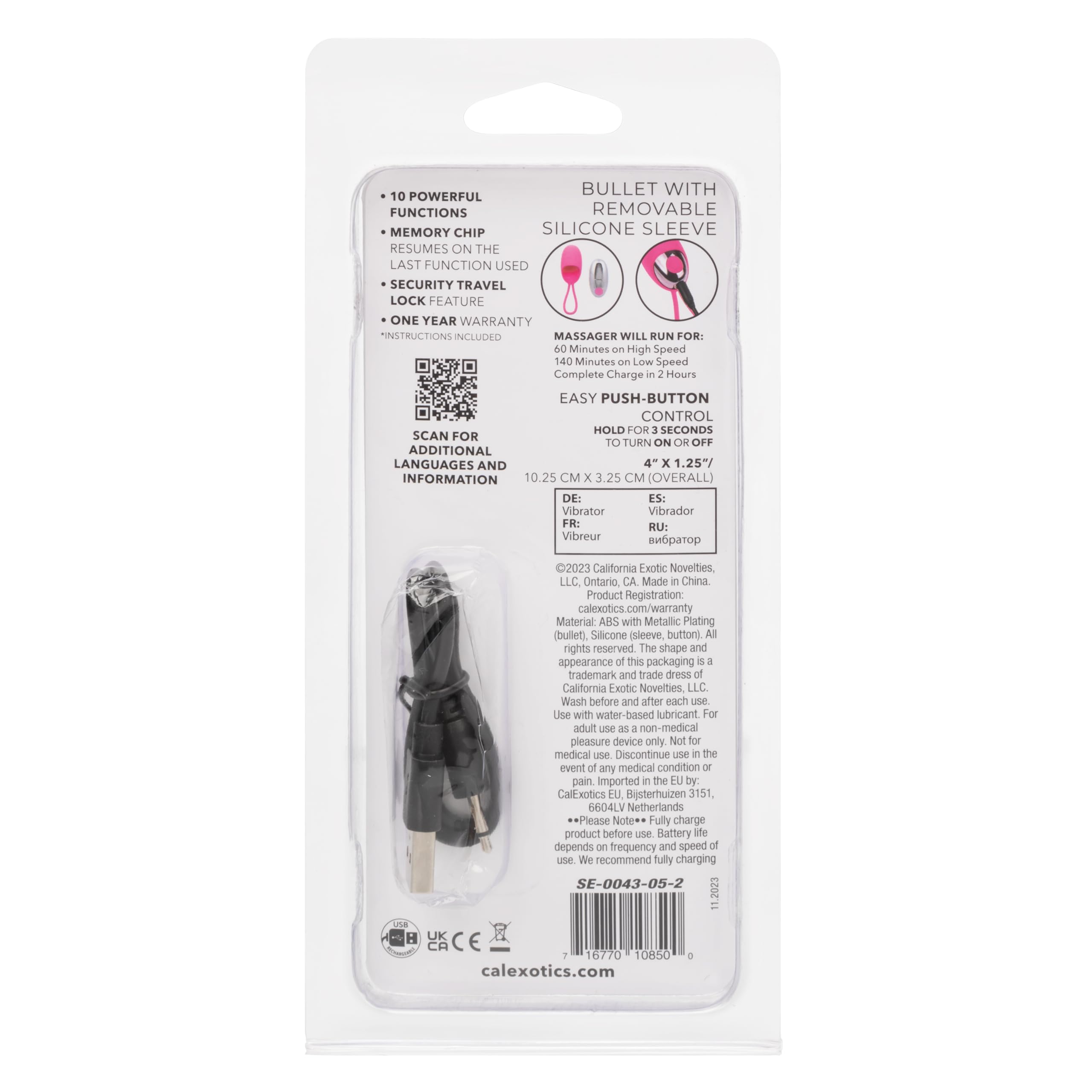 Turbo Buzz Bullet W/ Removable Sleeve Pink