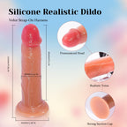 Strap On Dildo Realistic Sex Toys: Wearable Strap On Anal Dildo with Adjustable Removable Lace Harness, Realistic Sex Silicone D