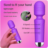 SANJIANKE Small Vibrator Wand - Sex Toys, Clit Stimulator Vibrators for Woman, Gifts for Women,20 Patterns & 8 Speeds of Pleasur