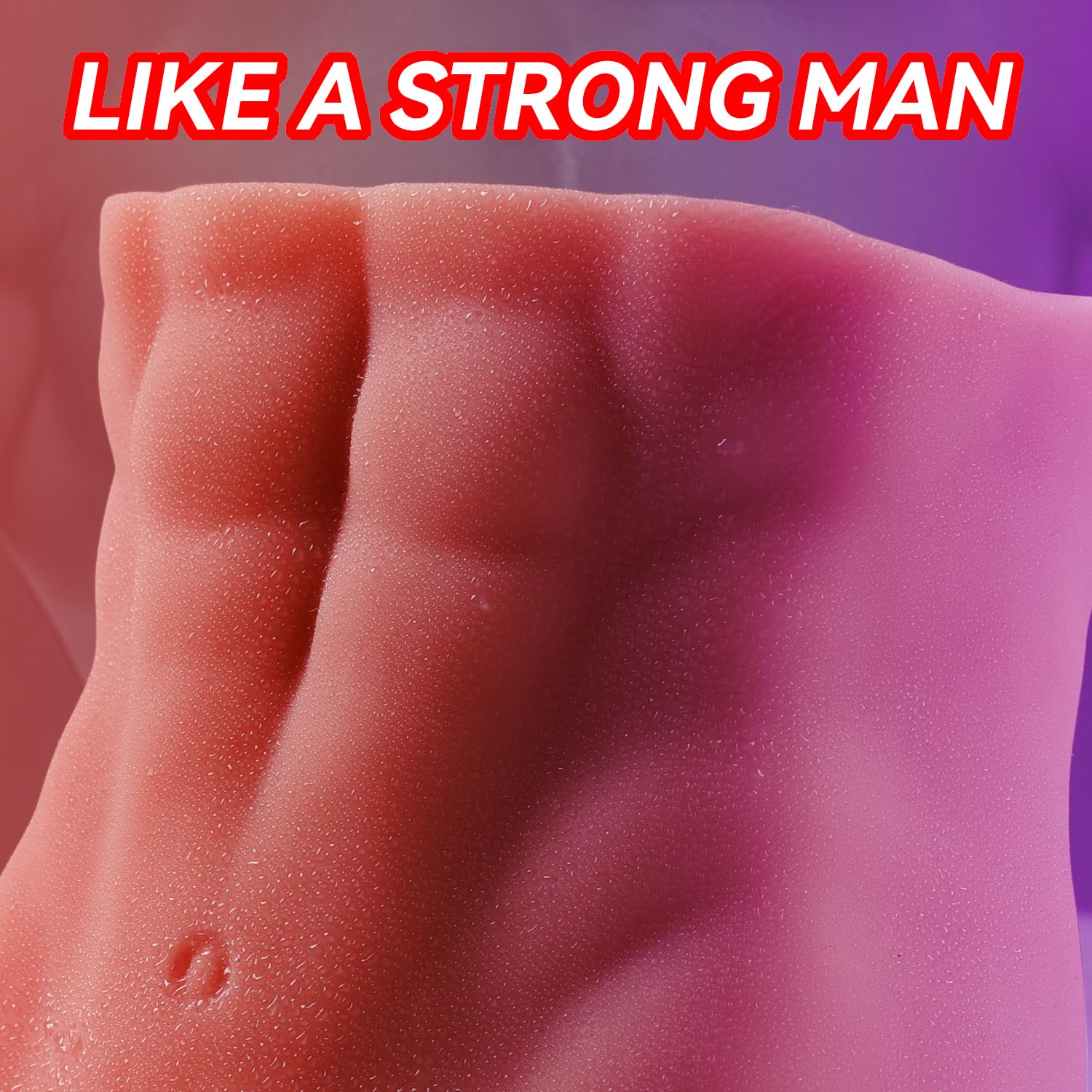 Male Sex Doll with Flexible Dildo, 2 in 1 Realistic Torso Sex Dolls 7 Inches Huge Penis for Masturbation, Tight Anal Hole for Ga