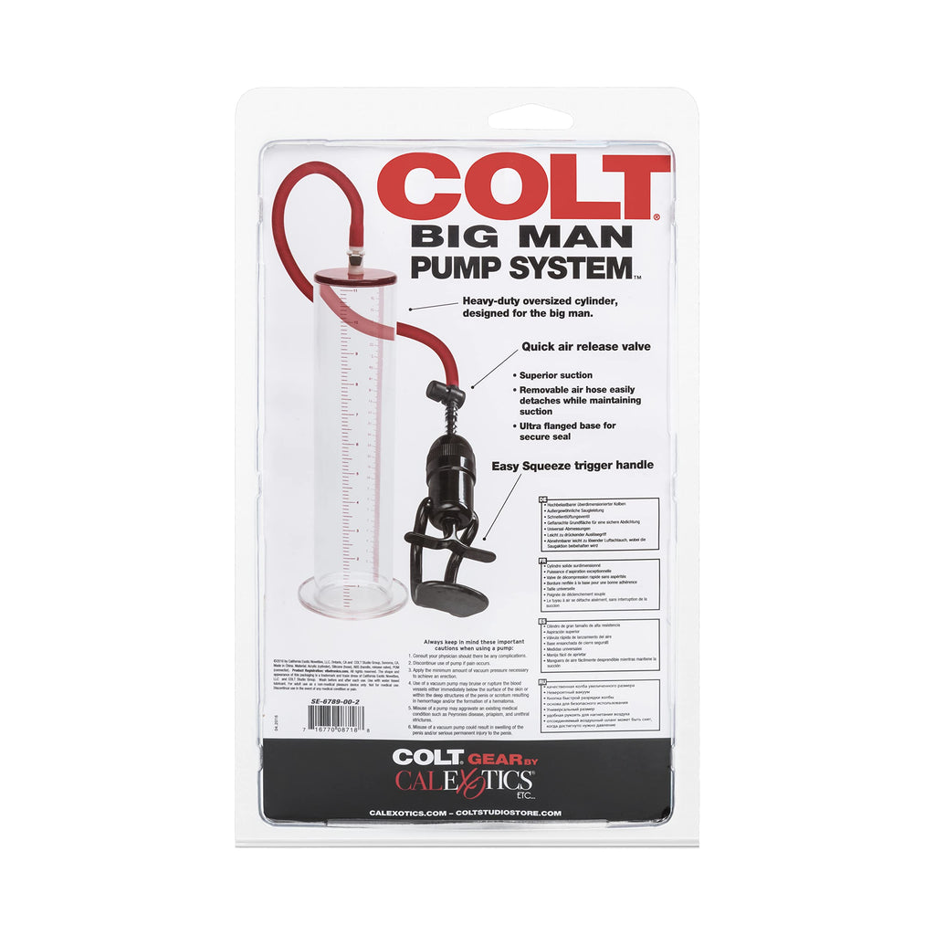 Calexotics California Exotic Novelties Colt Big Man Pump System, Clear (Se-6789-00-2)