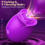 Gasevimo Rose Sex Toy Adult Toys - Sucking Vibrator Adult Sex Toy with 5 Sucking & Vibrating Rose Sucker G Spot Vibrators, Women