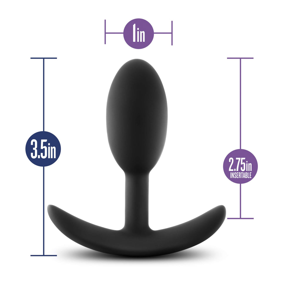 Luxe - Wearable Vibra Slim Plug Sm Black