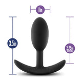 Luxe - Wearable Vibra Slim Plug Sm Black