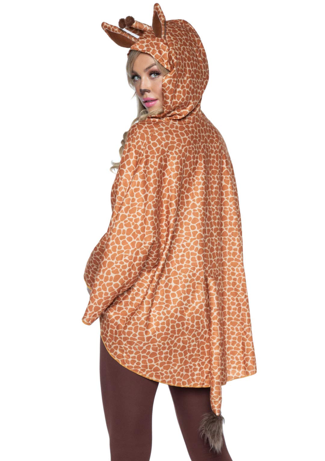 Giraffe Poncho, Features Giraf - O/S / Tan