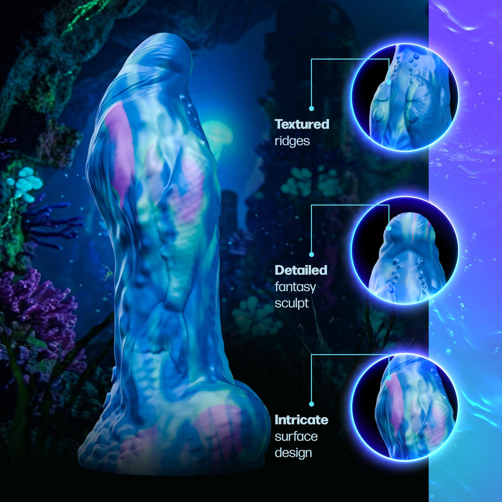 Tentra Marinus Sea Beast Vibr Dildo Blue