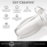 Master Series Peephole Clear Hollow Anal Plug