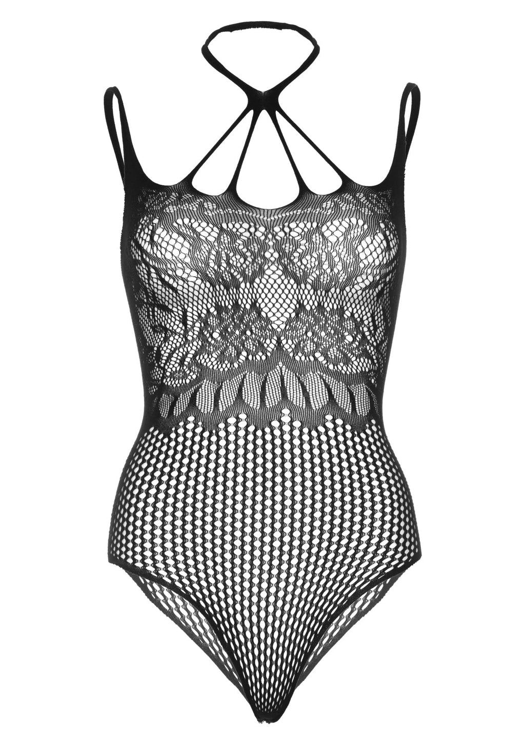 Leg Avenue Strappy Halter Thong Teddy