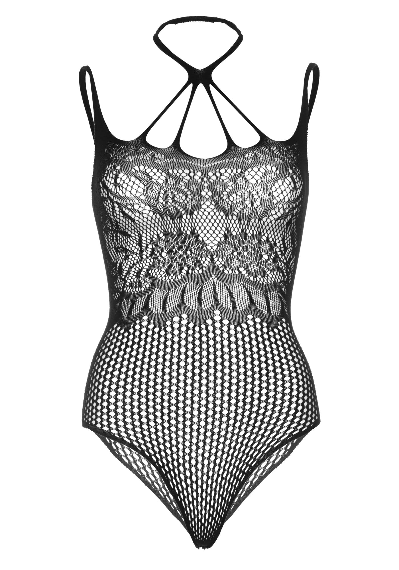 Leg Avenue Strappy Halter Thong Teddy