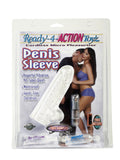 Pipedream Ready 4 Action Vibrating Penis Sleeve, Clear