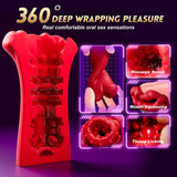 Uoffile Male Masturbator Sex Toys for Men - 4IN1 Penis Vibrator Pocket Pussy Pump with 9 Training Stroker Modes & App Remote Con