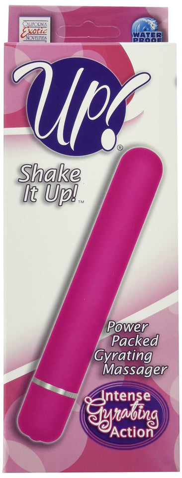 California Exotics Up Shake It Up Power Packed Gyrating Massager Vibe Waterproof, Pink, 7 Inch