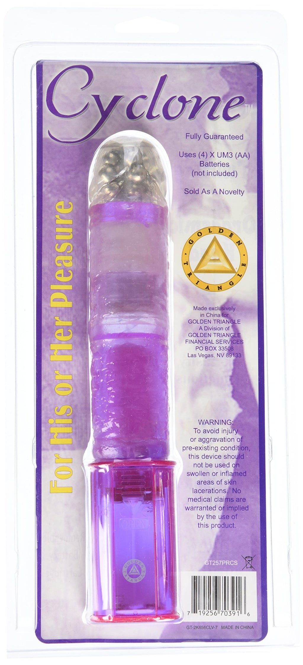 Golden Triangle Cyclone Vibrator, Purple