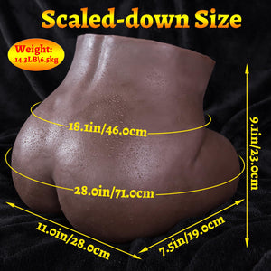 Hipgaga Black Sex Doll Male Masturbator Realistic Pocket Pussy Doll Adult Toys, 14 Lb Full Size Sex Dolls Ass Toy with Tight Pus