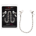 Calexotics Exotics Novelties Nipple Play Crystal Chain Nipple Clamps Se-2617-05-2 Black 1 Count