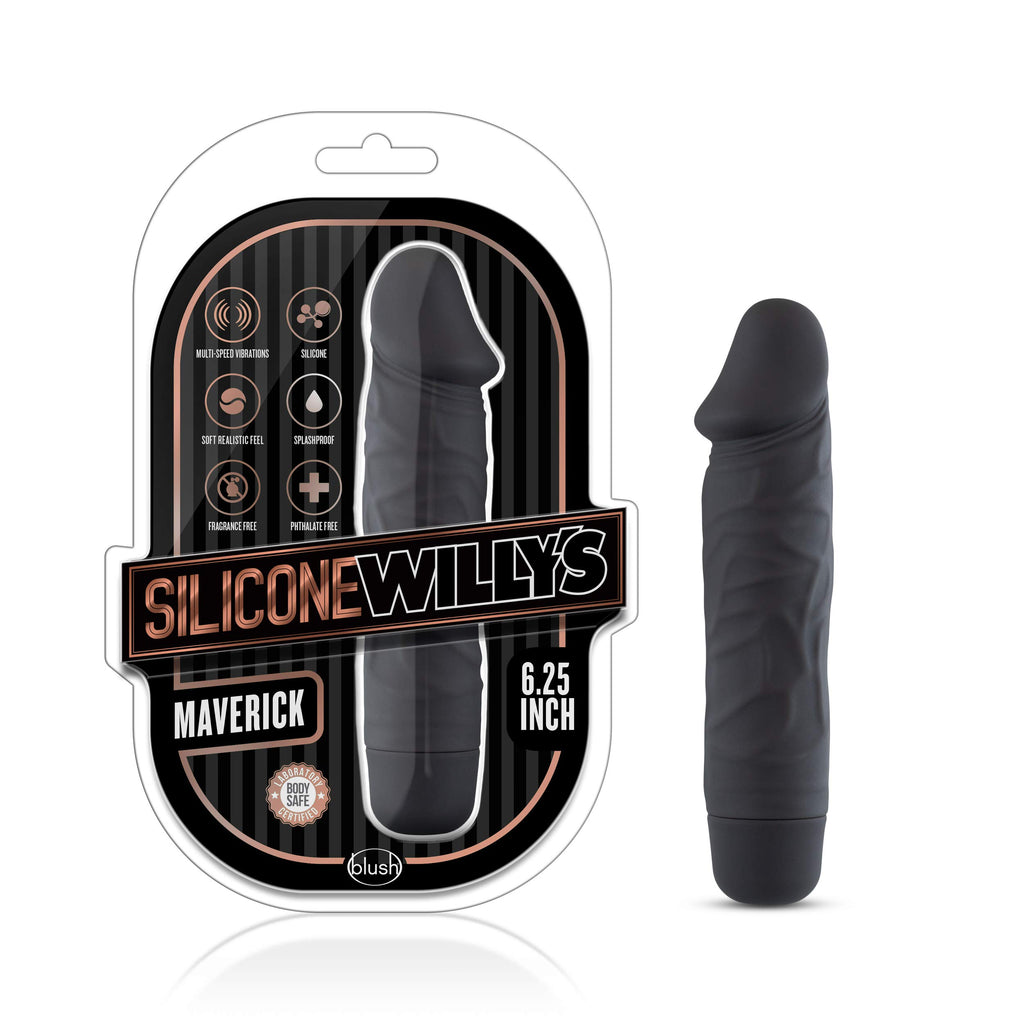 Silicone Willys- Head 6.25 Dildo Black
