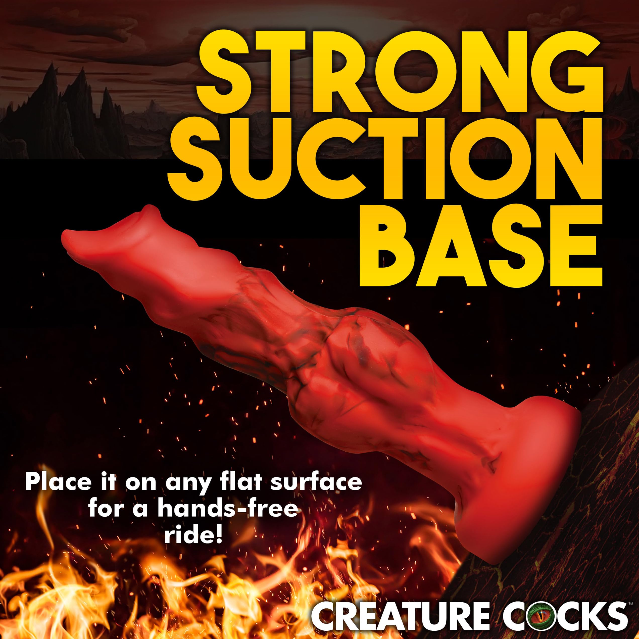 Creature Cocks Fire Hound Sili Dildo S