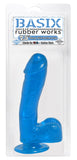 Basix 7.5-Inch Suction Cup Dong, Blue