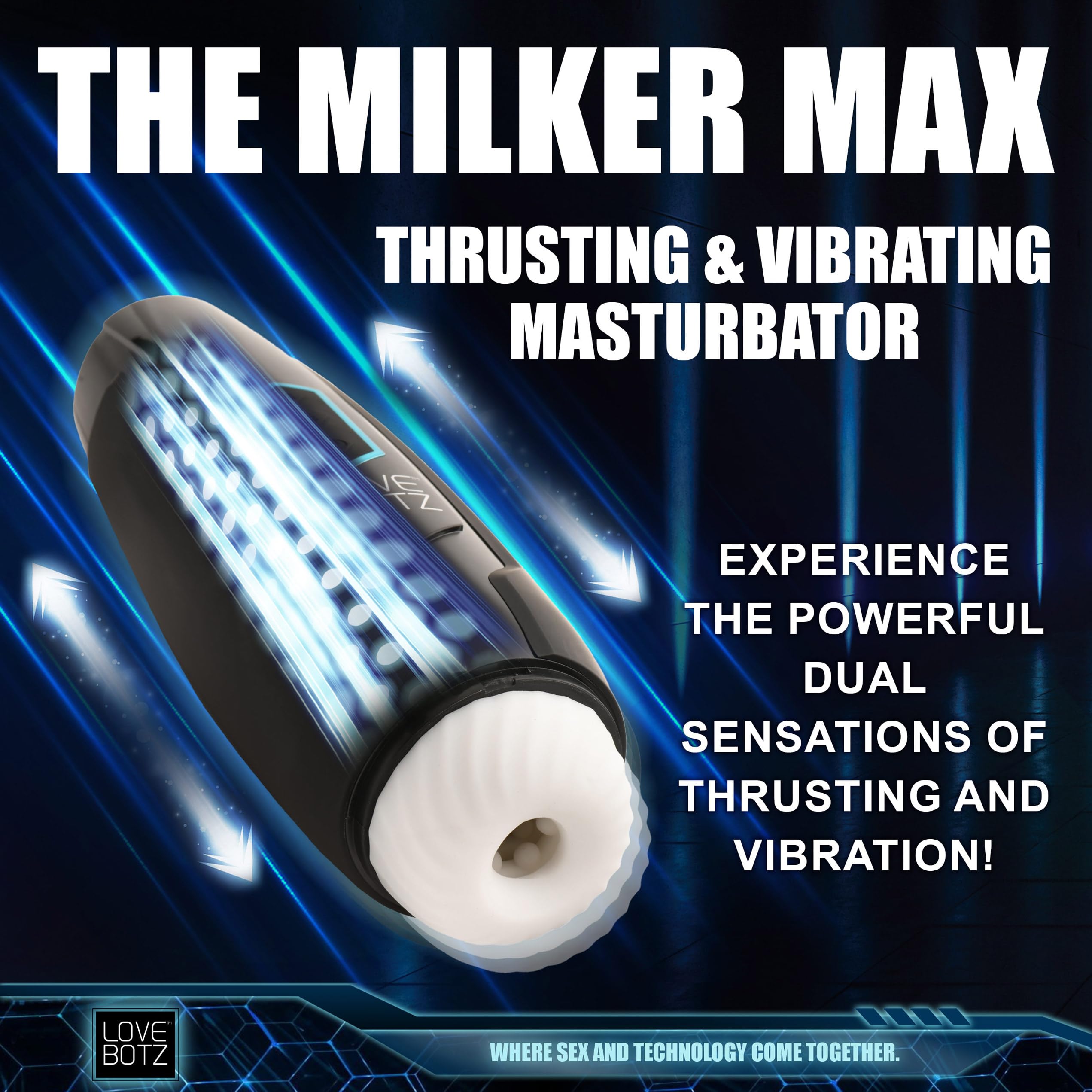 Milker Max 14X Thrusting & Vibrating Masturbator