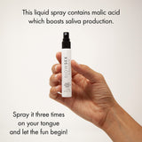 Bijoux Indiscrets Slow Sex Line Mouthwatering Spray - Premium Dry Mouth Solution and Deep Throat Spray for Adults - Sex Mouth Sp