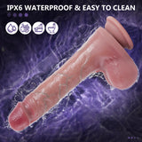 Thrusting Dildo Vibrator Sex Toys - 8.5 Inch Realistic Dildos with 7 Thrusting & 10 Vibrating & Heating Modes, Remote Control St